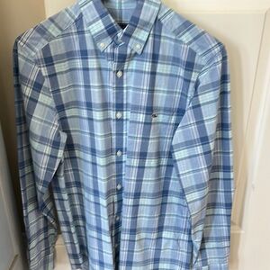 Vineyard Vines Blue and White Casual Button Down Shirt men’s XS